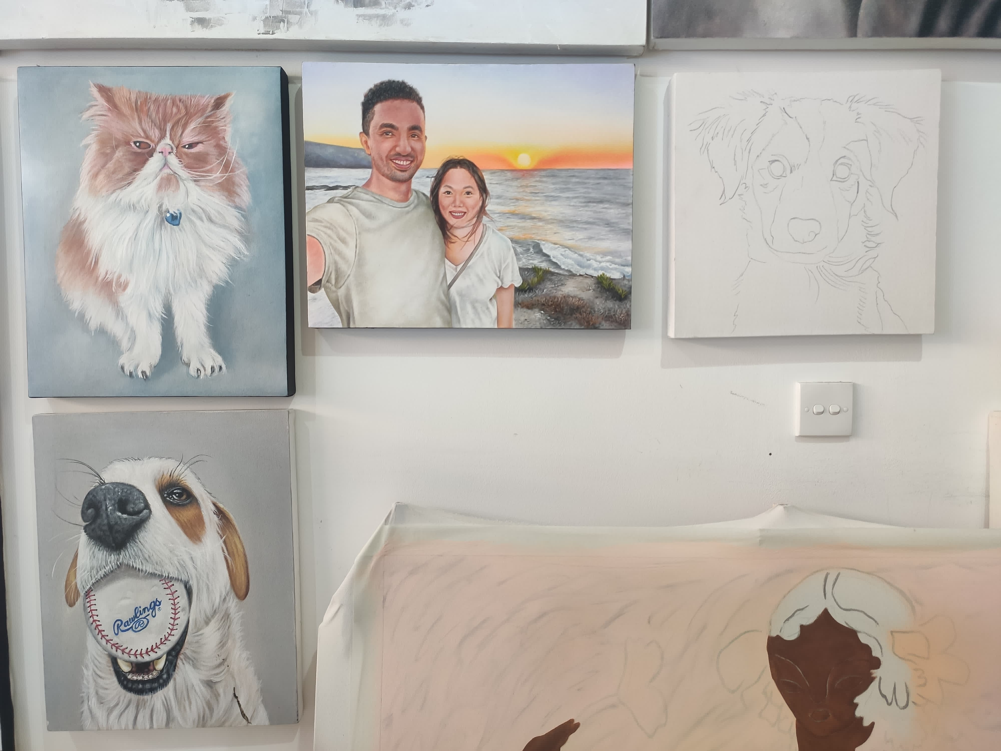 Art piece from Bali artist featured at Aestha Gallery