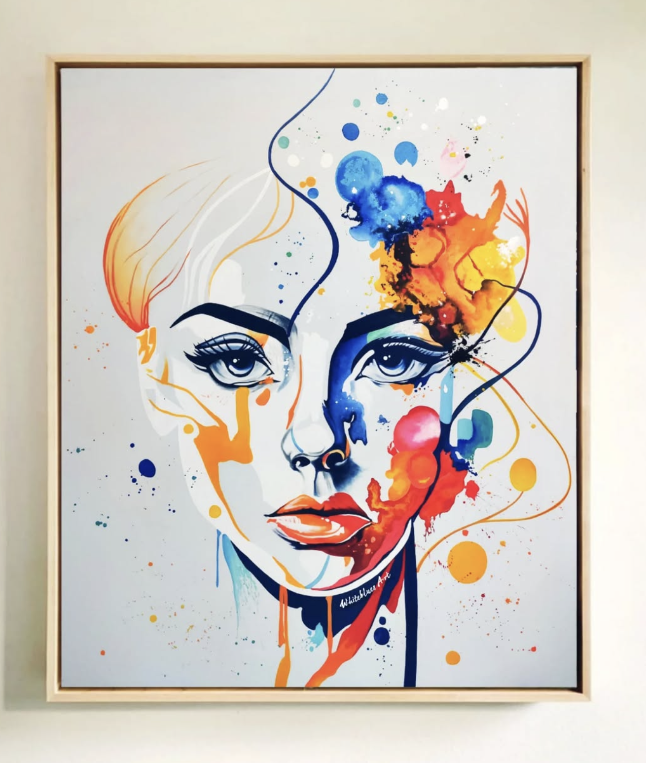 Unique modern art piece displayed at Aestha Art Gallery